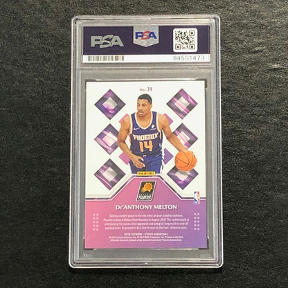 2018-19 Panini Status #31 De'Anthony Melton Signed Card AUTO PSA Slabbed Suns