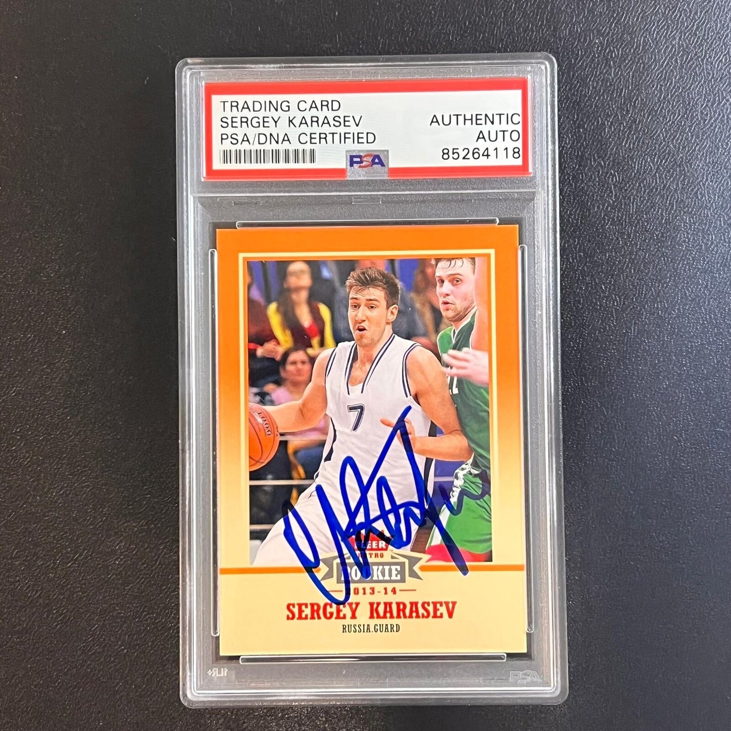 2013-14 Fleer Retro #59 Sergey Karasev Signed RC Rookie Card AUTO PSA Slabbed Ru