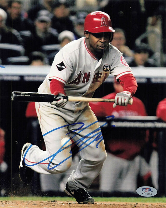 Chone Figgins signed 8x10 photo PSA/DNA Anaheim Angels Autographed