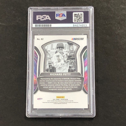 2021 Prizm #82 Richard Petty Signed Card PSA AUTO GRADE 10 Slabbed Nascar