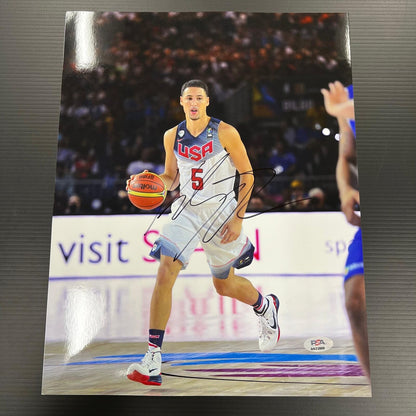 Klay Thompson signed 11x14 photo PSA/DNA USA Basketball Autographed