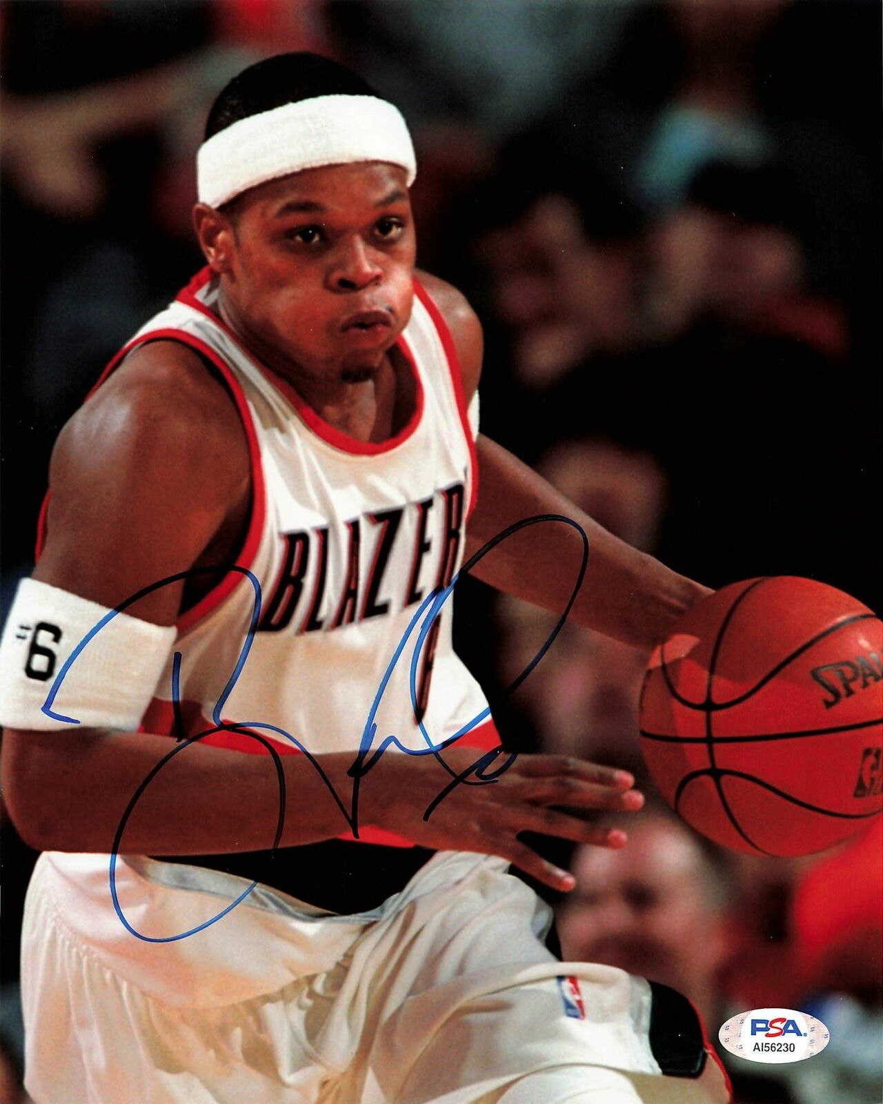 BONZI WELLS signed 8x10 photo PSA/DNA Trailblazers Autographed Hawks