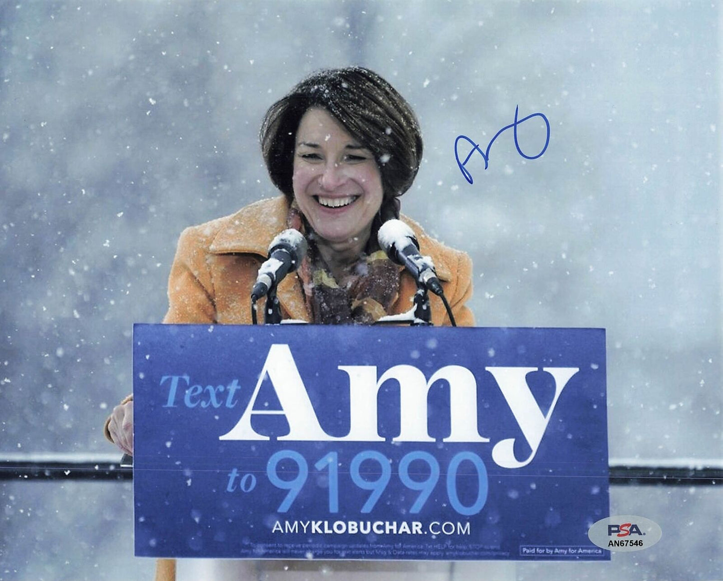 Amy Klobuchar signed 8x10 photo PSA/DNA Autographed Politician