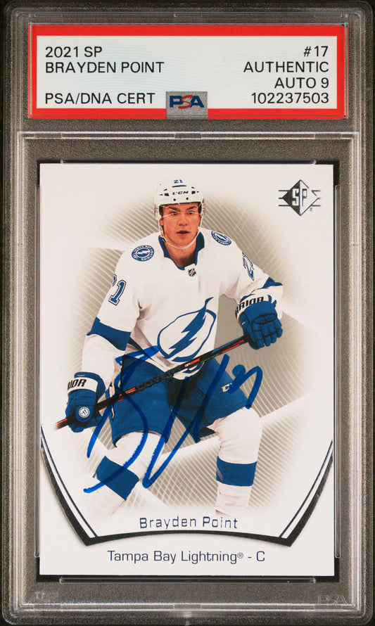 2021 SP #17 Brayden Point PSA A Auto 9