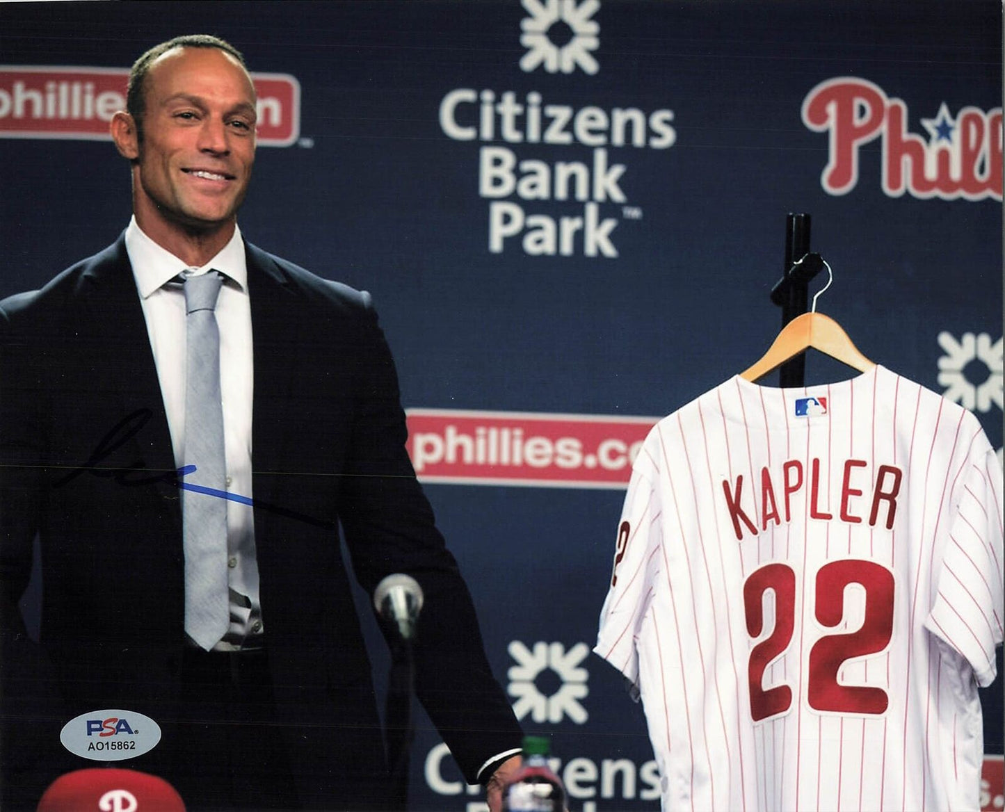 Gabe Kapler signed 8x10 photo PSA/DNA Philadelphia Phillies Autographed