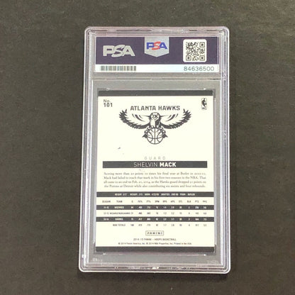 2014-15 Panini NBA Hoops #101 Shelvin Mack Signed Card AUTO PSA Slabbed Hawks