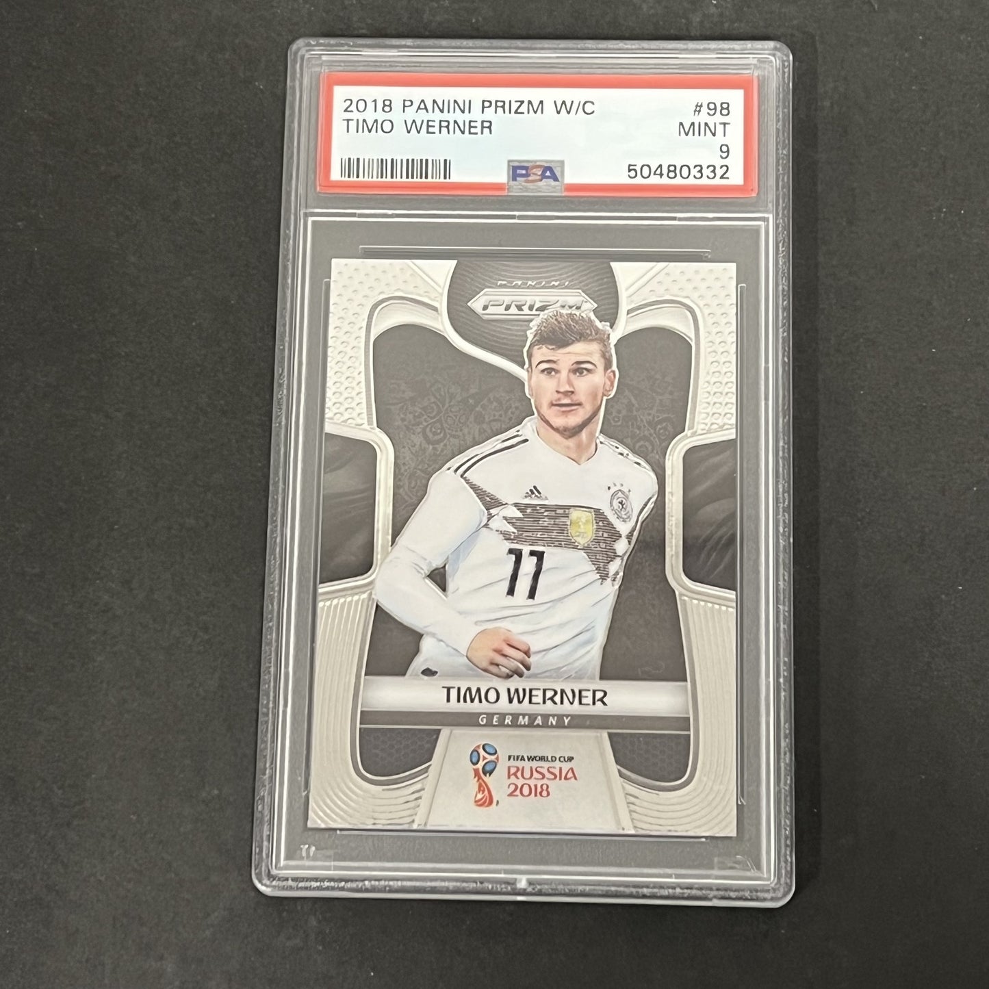 2018 Panini Prizm World Cup #98 Timo Werner PSA 9