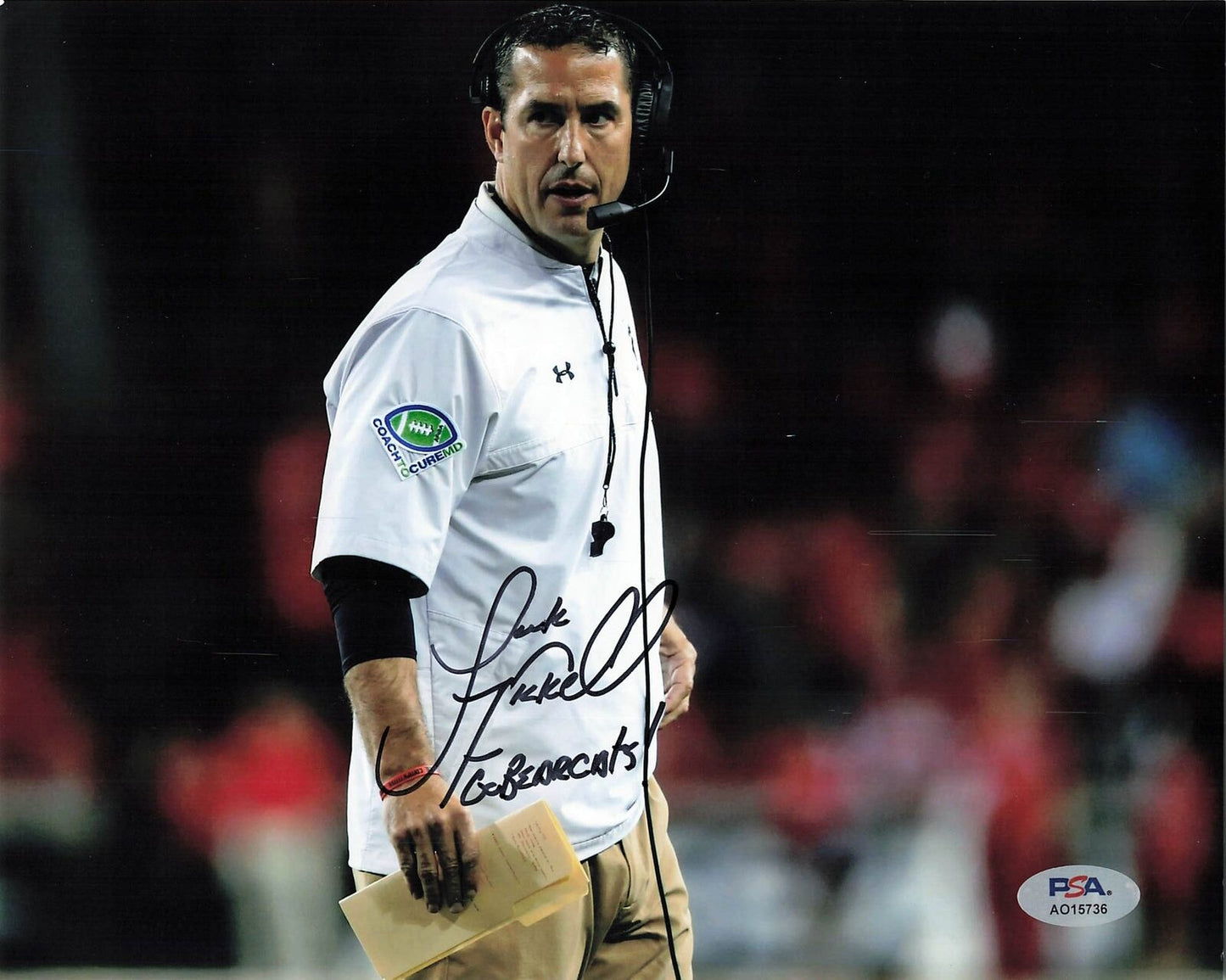 Luke Fickell signed 8x10 photo PSA/DNA Autographed Football Coach