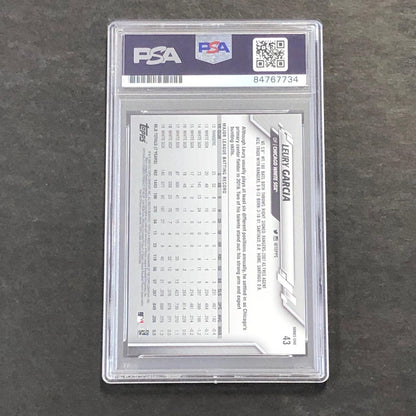2020 Topps Series 1 #43 Leury Garcia Signed Card PSA Slabbed Auto White Sox