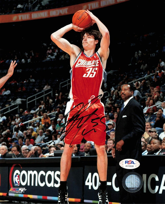 Adam Morrison signed 8x10 photo PSA/DNA Charlotte Bobcats Autographed