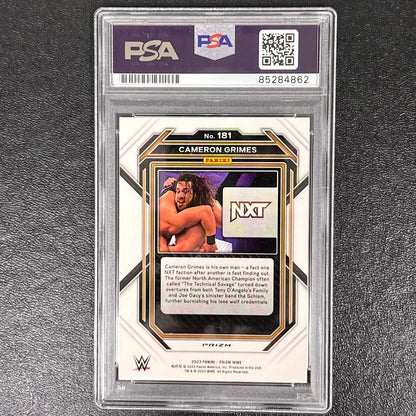 2023 Panini Prizm NXT #181 Cameron Grimes Signed Card AUTO PSA/DNA Slabbed WWE