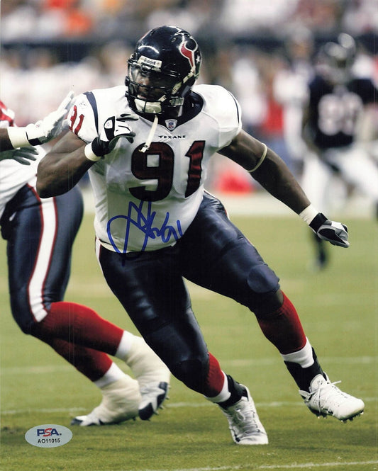 Amobi Okoye Signed 8x10 photo PSA/DNA Chicago Bears Autographed