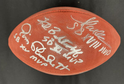 Fred Biletnikoff/Marcus Allen/Jim Plunkett Signed Football PSA/DNA Autographed R