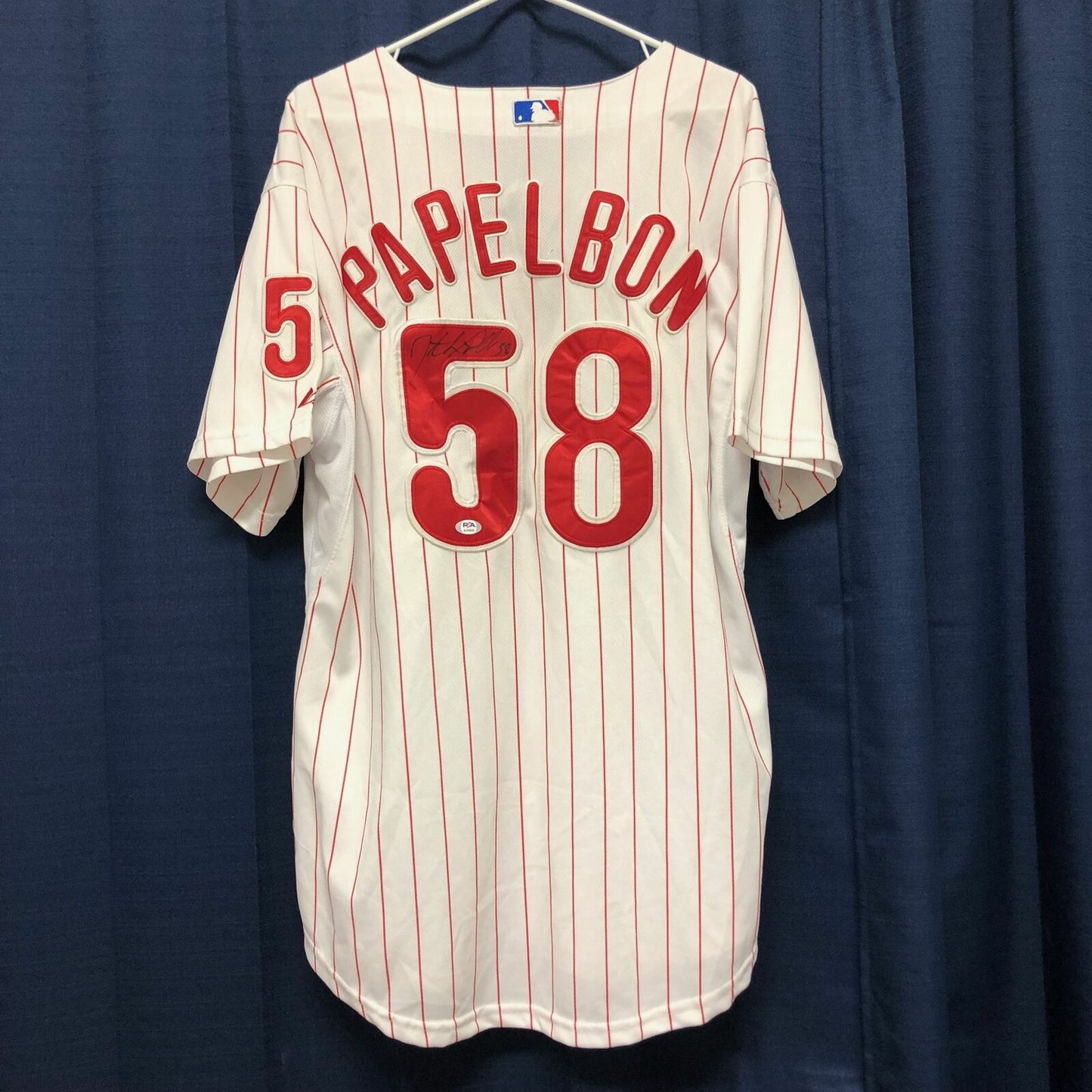 JONATHAN PAPELBON signed jersey PSA/DNA Philadelphia Phillies Autographed