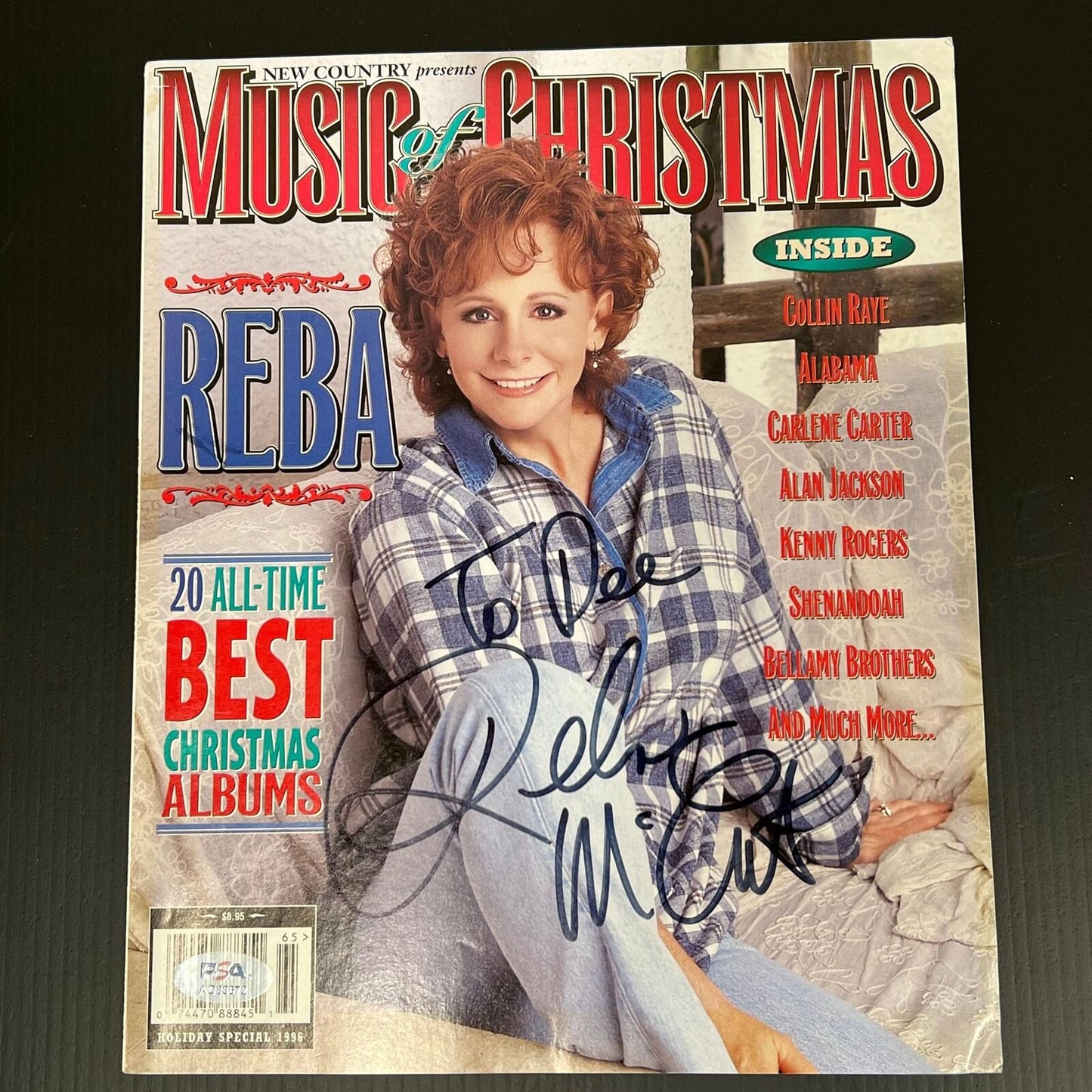 Reba McEntire Signed Music of Christmas Magazine PSA/DNA Entertainment