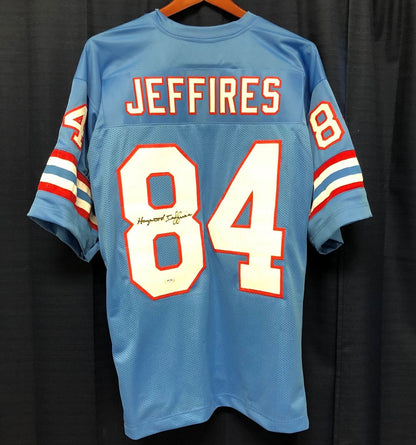 HAYWOOD JEFFIRES signed jersey PSA/DNA Houston Oilers Autographed