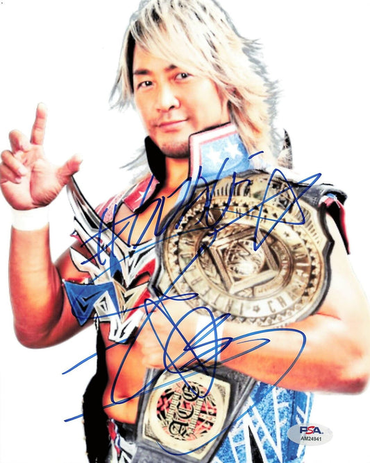 Hiroshi Tanahashi signed 8x10 photo PSA/DNA WWE Autographed Wrestling