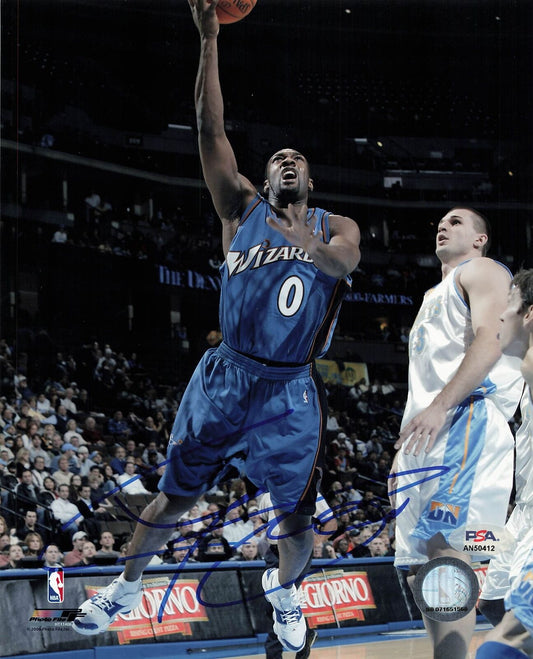 Gilbert Arenas Signed 8x10 photo PSA/DNA Washington Wizards Autographed