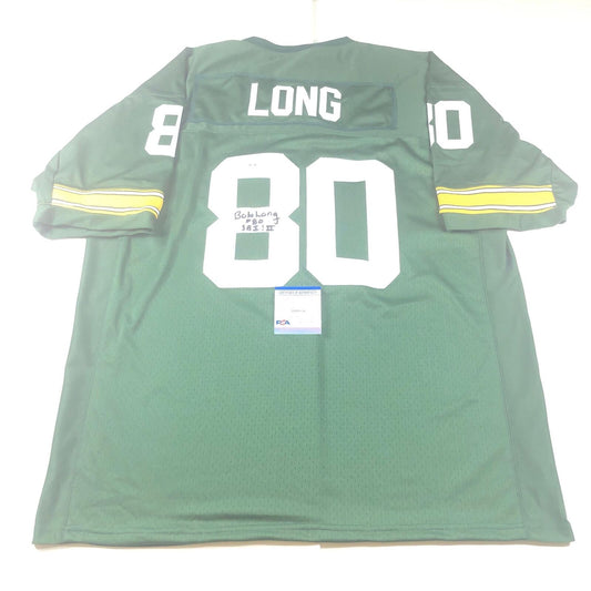 Bob Long Signed Jersey PSA/DNA Green Bay Packers Autographed