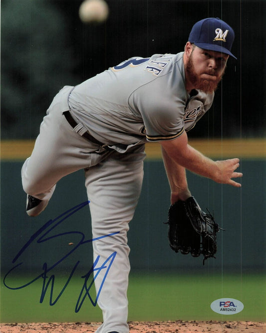 BRANDON WOODRUFF signed 8x10 photo PSA/DNA Milwaukee Brewers Autographed