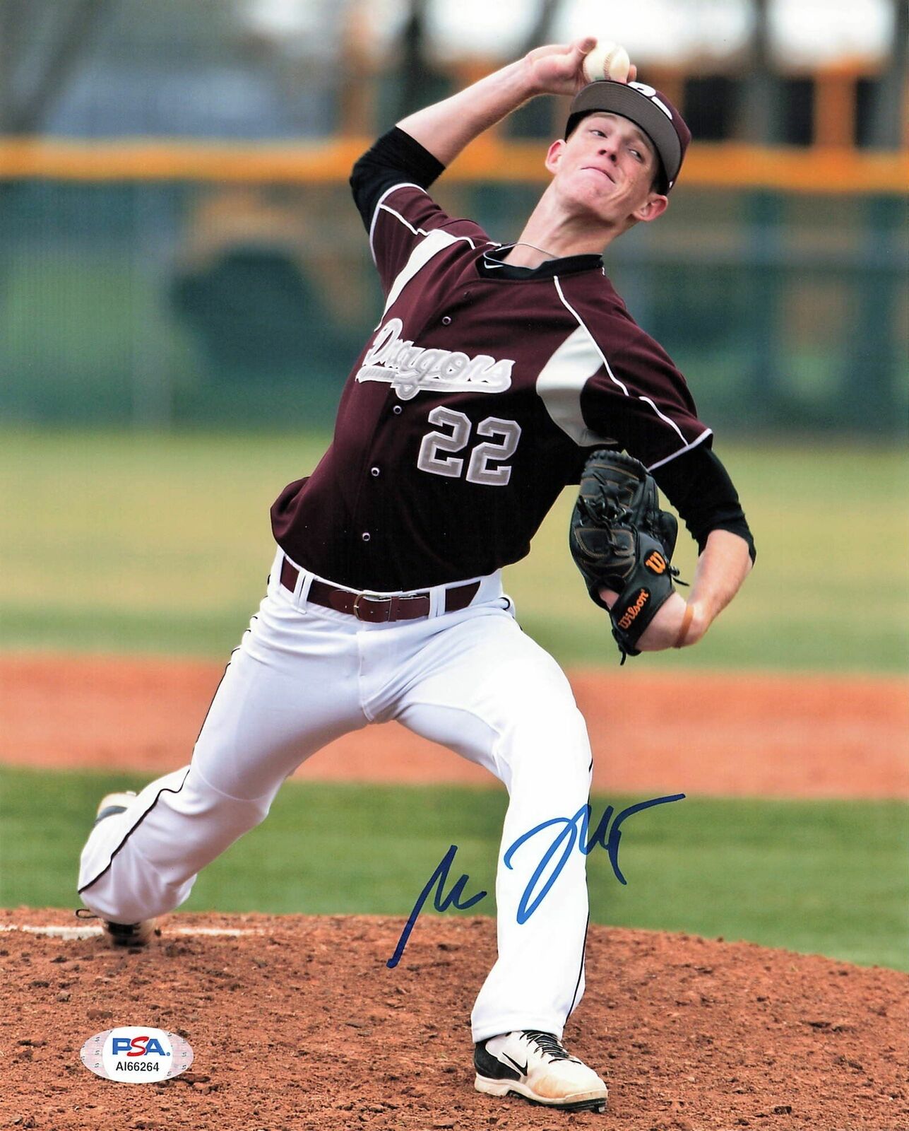 Mason Thompson signed 8x10 photo PSA/DNA Autographed Washington Nationals