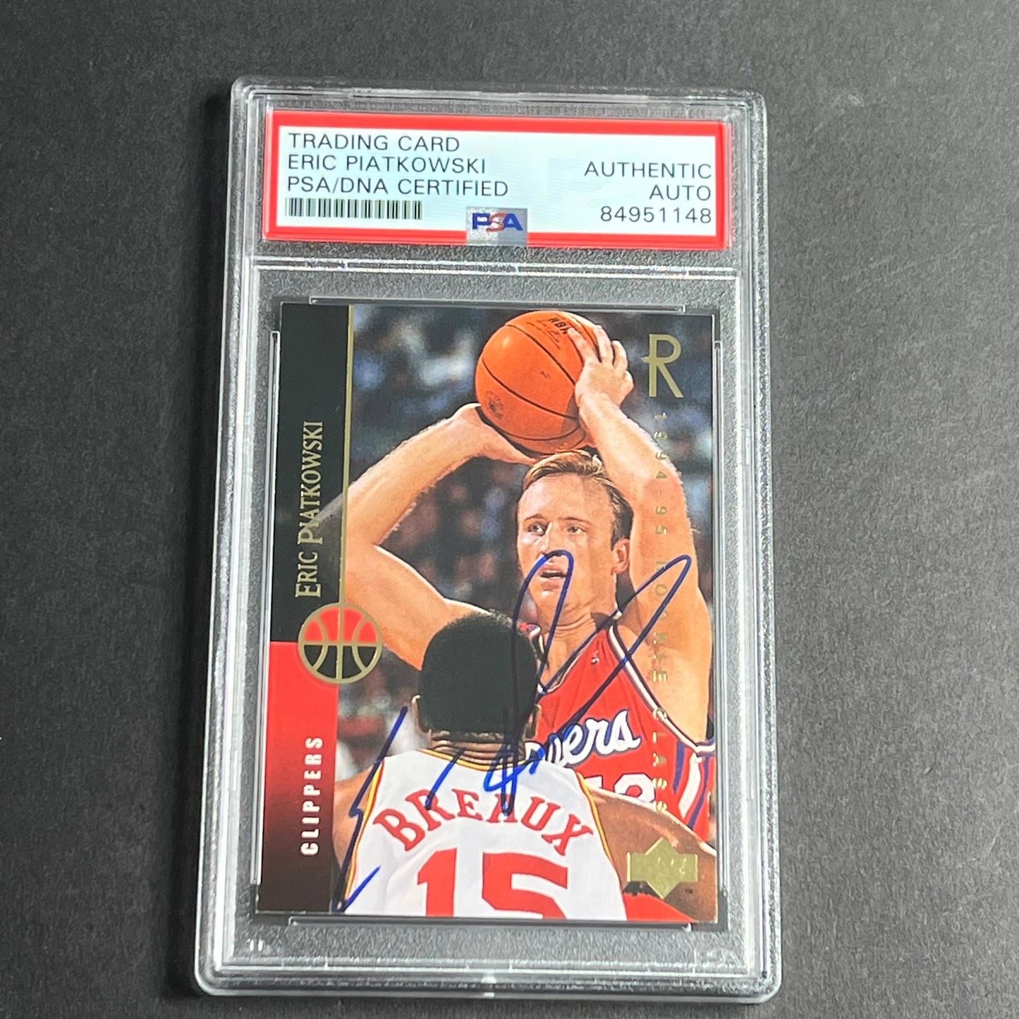 1993-94 Upper Deck #240 Eric Piatkowski Signed Card AUTO PSA Slabbed Clippers