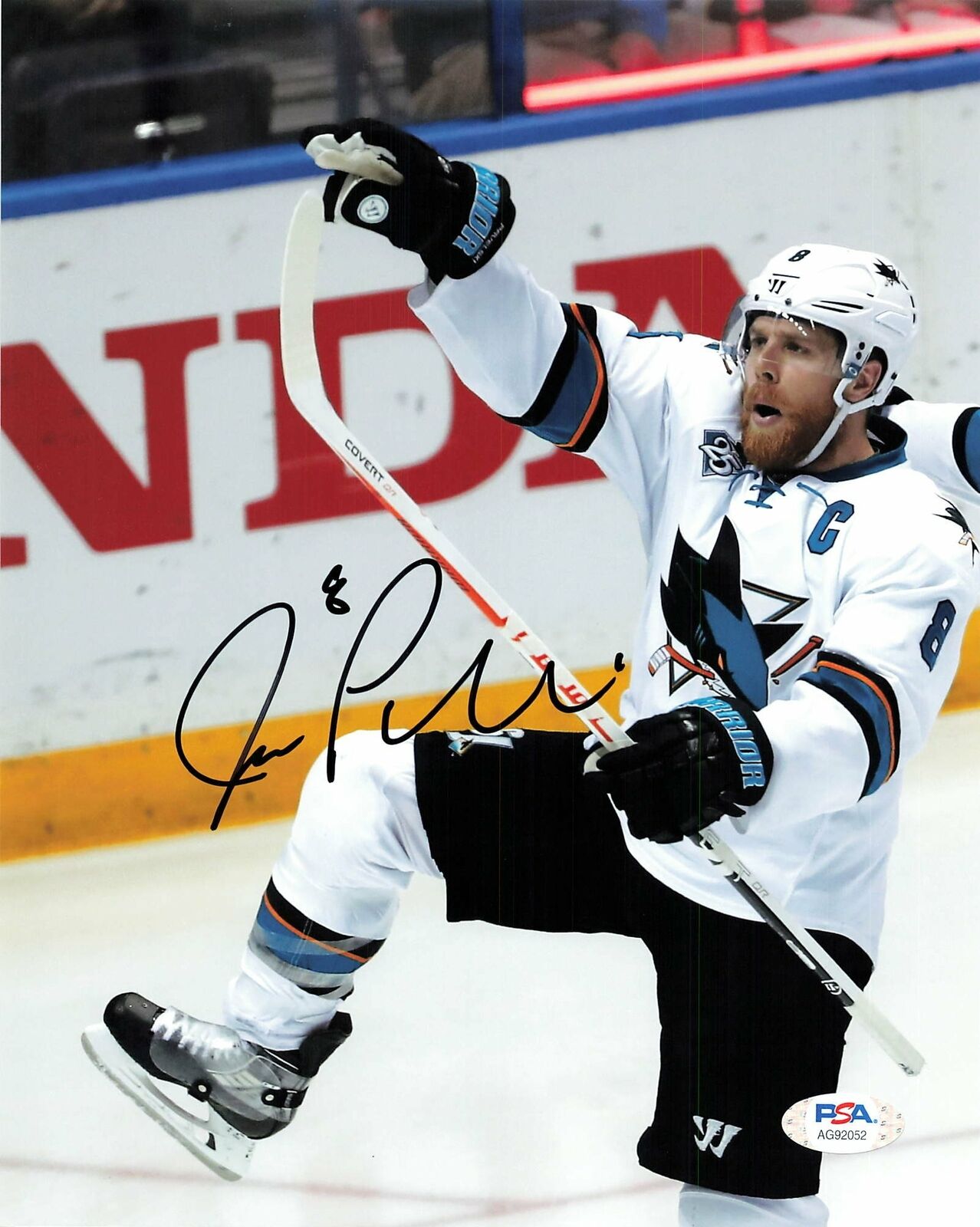 Joe Pavelski signed 8x10 photo PSA/DNA San Jose Sharks Autographed