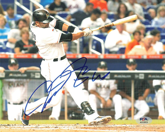 MARTIN PRADO signed 8x10 photo PSA/DNA Florida Miami Marlins Autographed