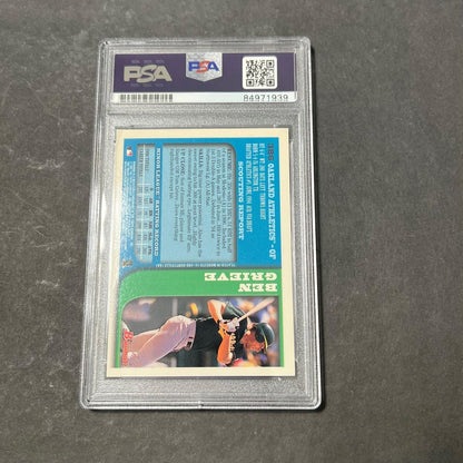 1997 Bowman #386 Ben Grieve Signed Card PSA Slabbed Auto A's