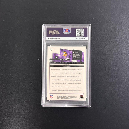2001 Topps Football #187 Todd Bouman Signed Card PSA Slabbed Vikings