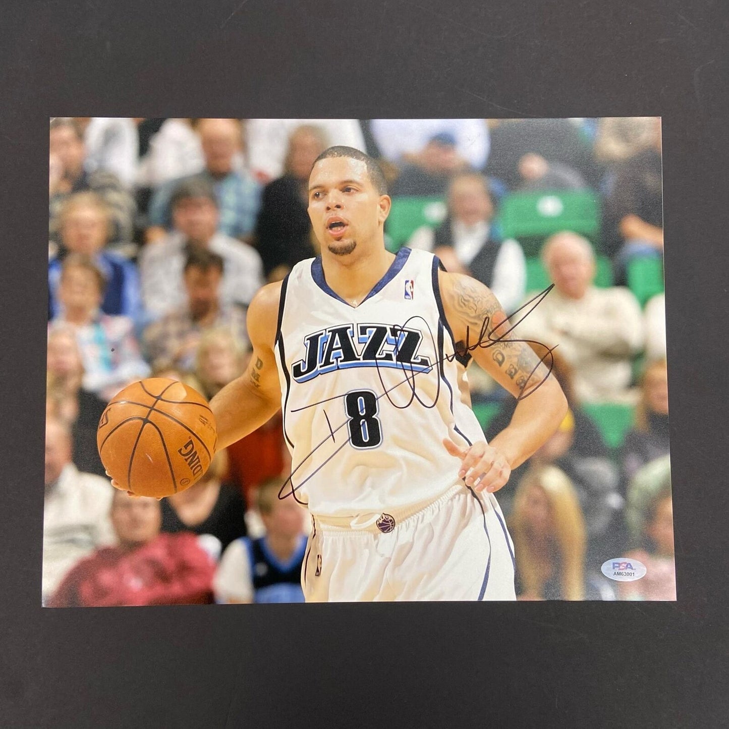 Deron Williams signed 11x14 photo PSA/DNA Jazz Autographed