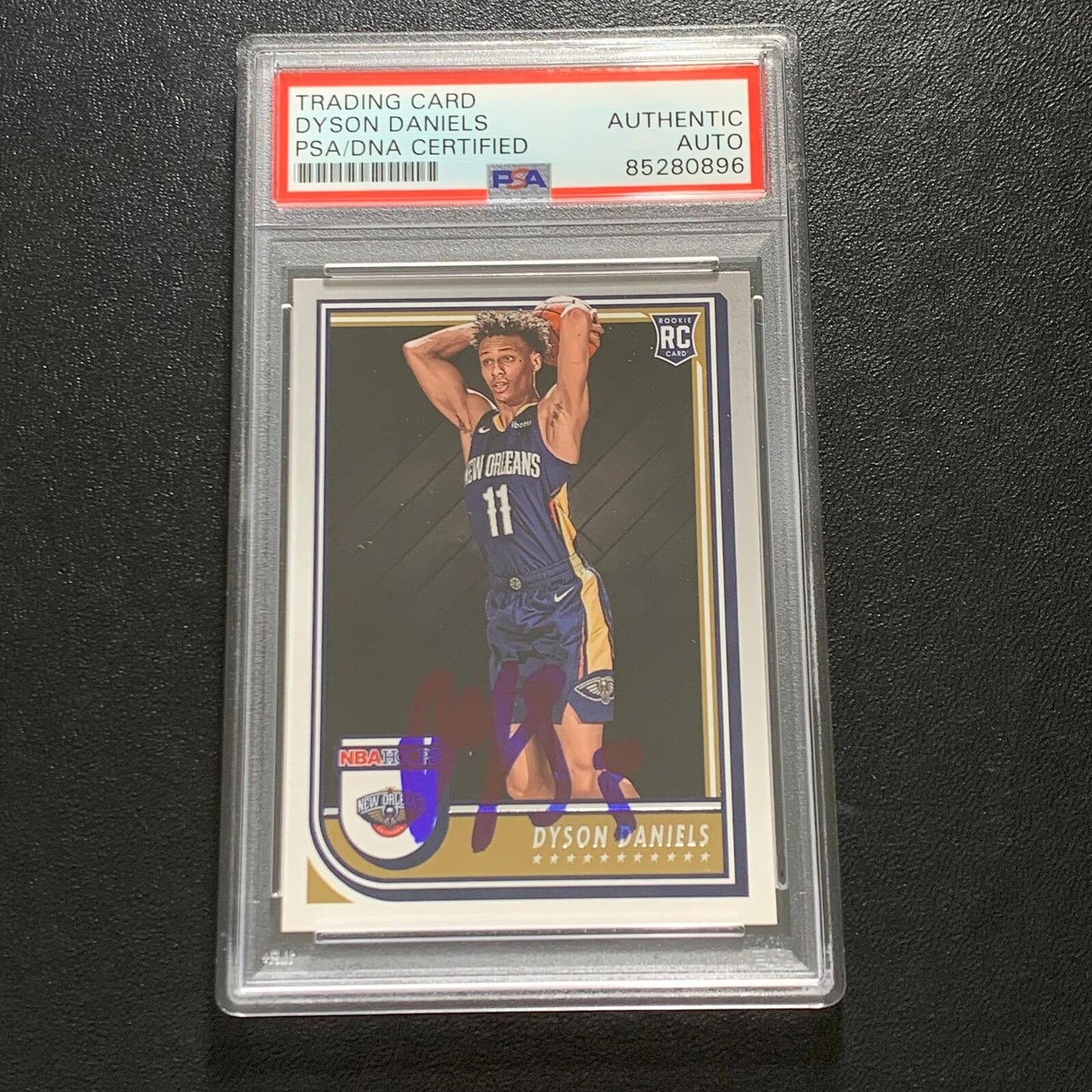 2022-2023 Panini Hoops #238 Dyson Daniels Signed Card AUTO PSA Slabbed RC Pelica