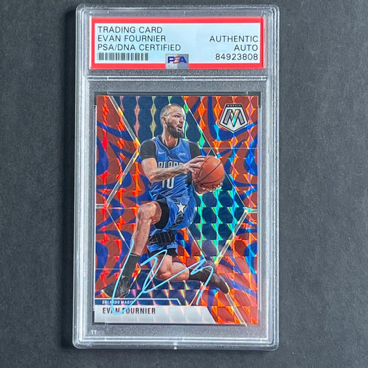 2019-20 Panini Mosaic #2 EVAN FOURNIER Signed Card AUTO PSA Slabbed Magic