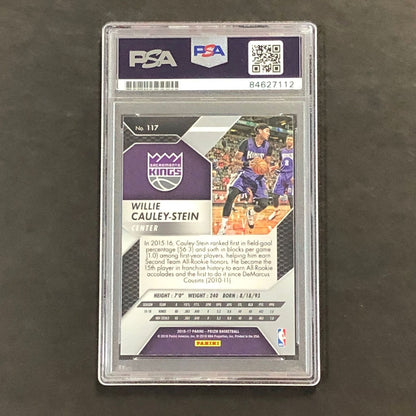 2016-17 Panini Prizm #117 Willie Cauley-Stein Signed Card AUTO GRADE 10 PSA Slab