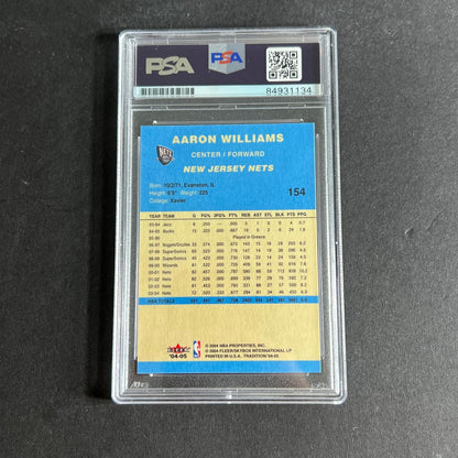 2004-05 Fleer Tradition #154 Aaron Williams Signed Card AUTO PSA Slabbed New Jer