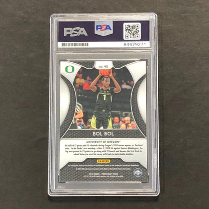 2019 Panini Prizm Draft Picks #45 Bol Bol Signed AUTO 10 PSA Slabbed
