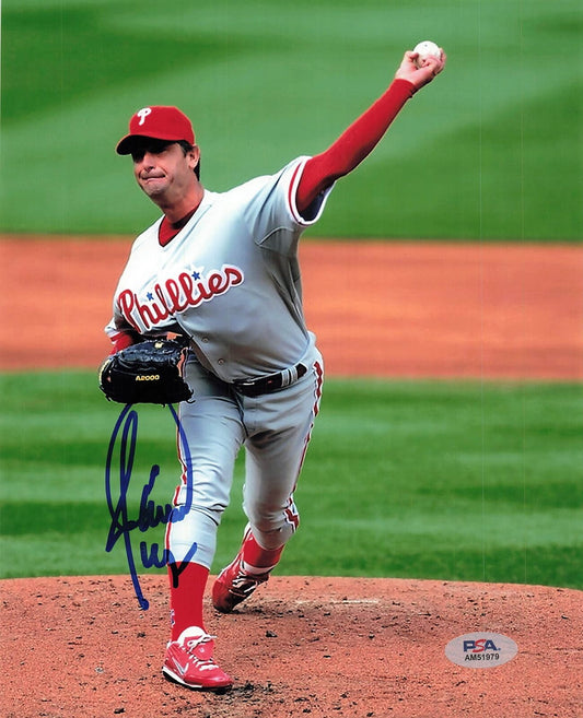 JAMIE MOYER signed 8x10 photo PSA/DNA Philadelphia Phillies Autographed