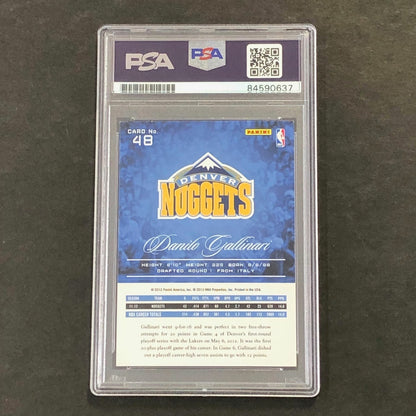 2012-13 Panini Prestige #48 Danilo Gallinari Signed AUTO PSA Slabbed Nuggets