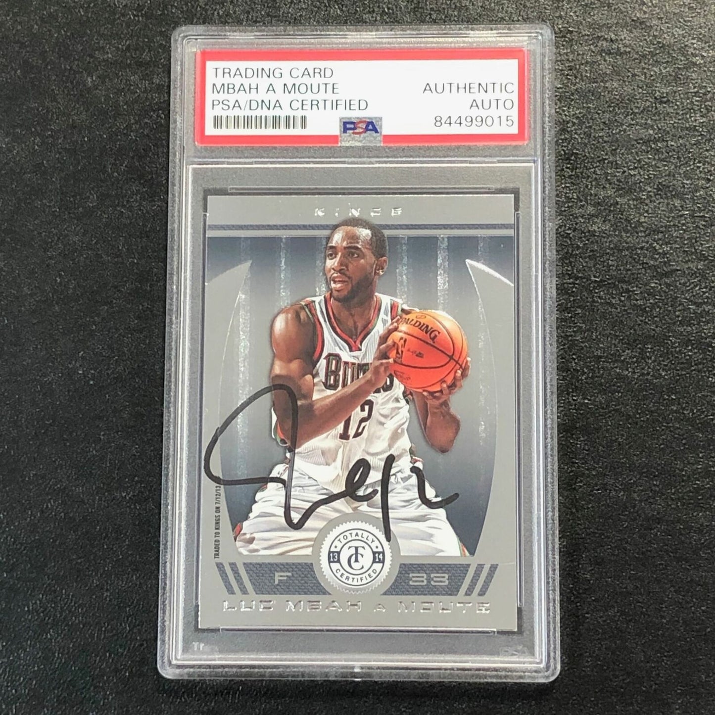 2013-14 Totally Certified #196 Luc Mbah a Moute Signed Card AUTO PSA Slabbed Buc