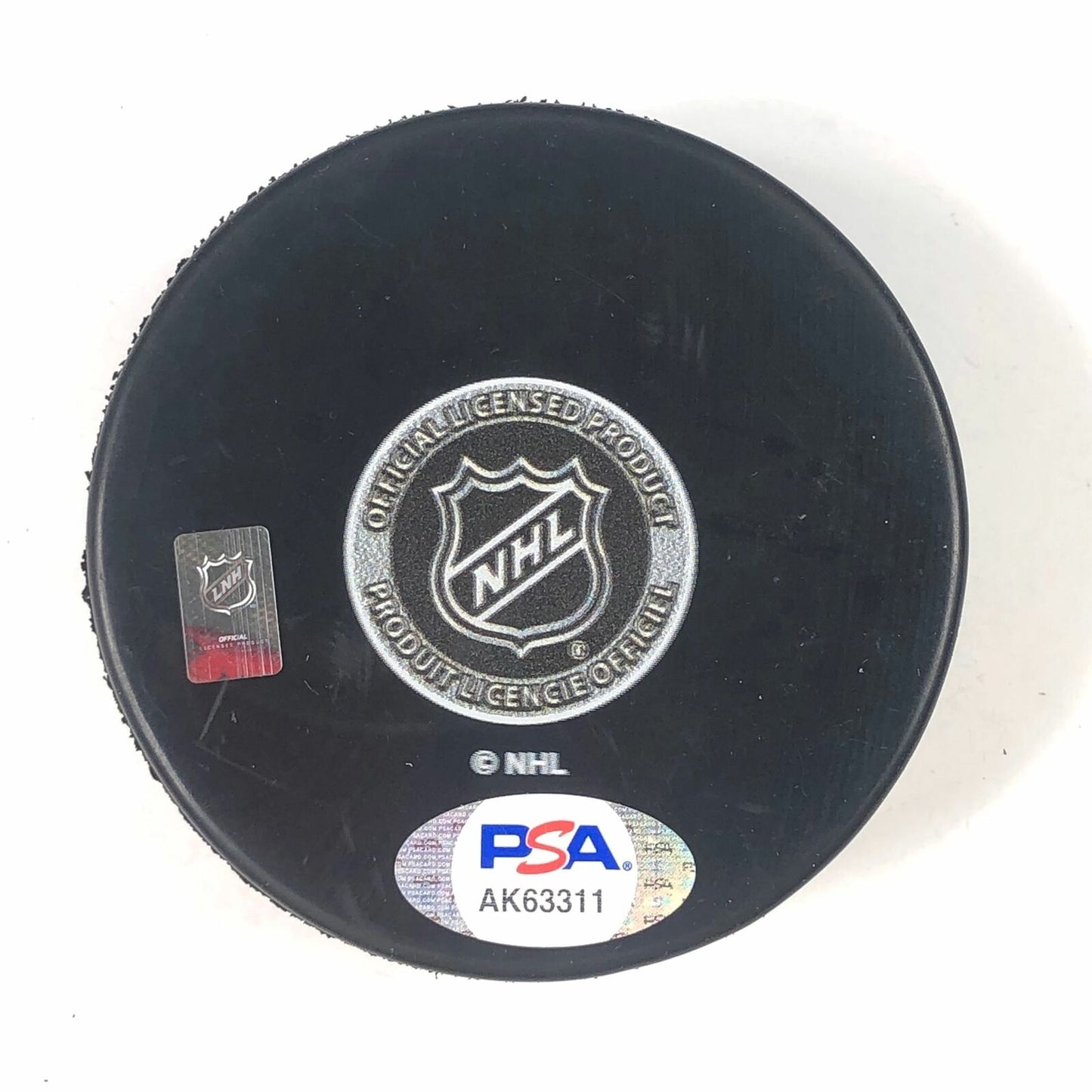 JUJHAR KHAIRA signed Hockey Puck PSA/DNA Chicago Blackhawks Autographed