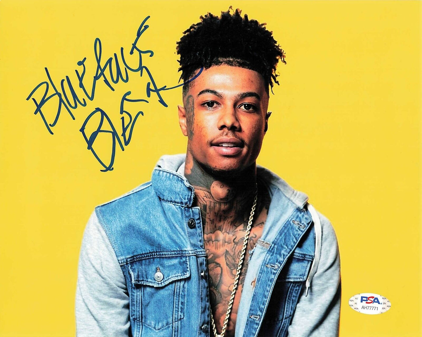 Blueface signed 8x10 photo PSA/DNA Autographed Rapper