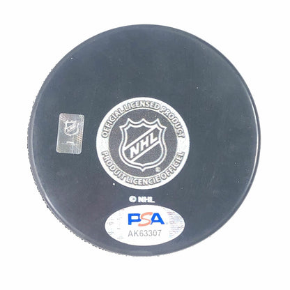 DYLAN STROME signed Hockey Puck PSA/DNA Chicago Blackhawks Autographed