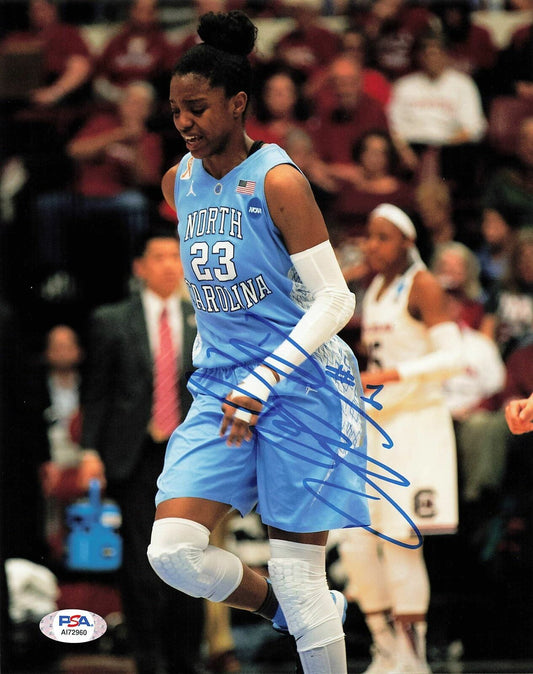 DIAMOND DeSHIELDS signed 8x10 photo PSA/DNA North Carolina Autographed