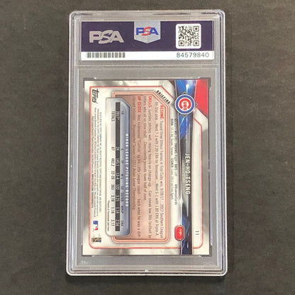 2018 Bowman #11 Jen-Ho Tseng Signed Card PSA Slabbed Auto Cubs