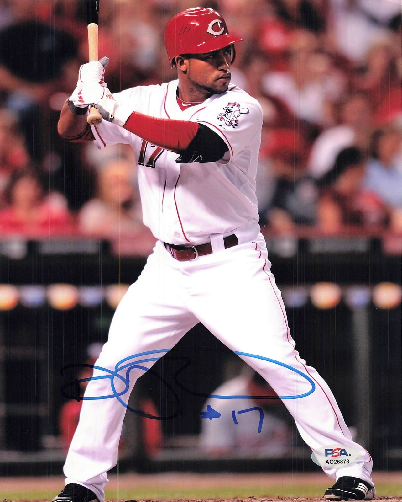 Dave Sappelt signed 8x10 photo PSA/DNA Cincinnati Reds Autographed