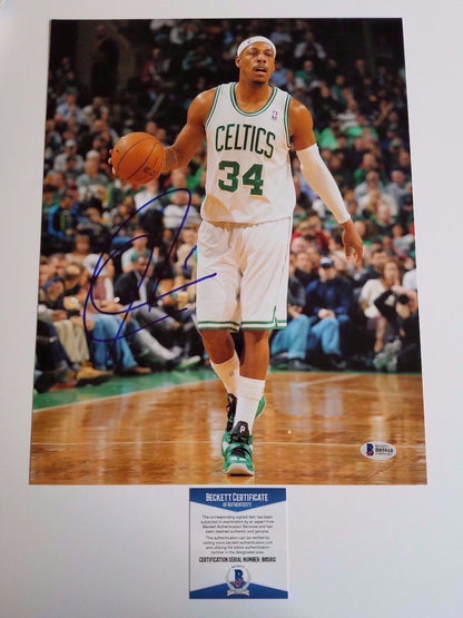 Paul Pierce signed 11x14 Photo BAS Beckett Boston Celtics autographed