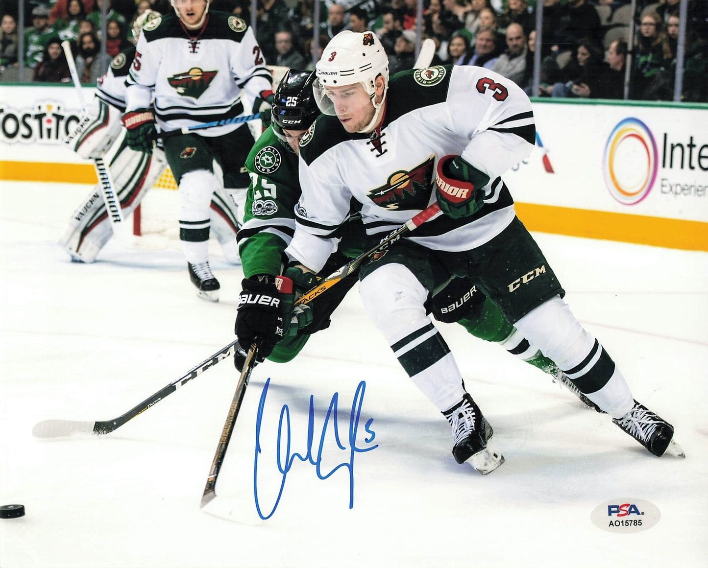 Charlie Coyle signed 8x10 photo PSA/DNA Minnesota Wild Autographed