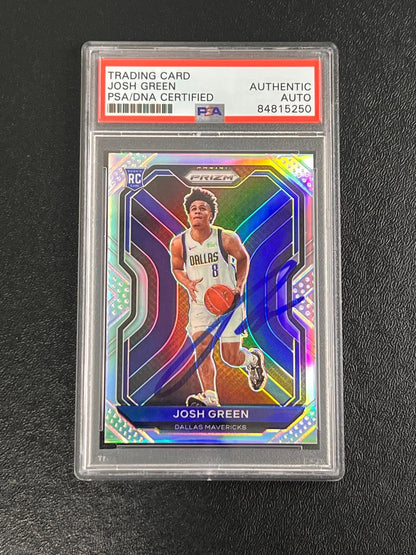 2020-21 Panini Prizm RC #274 Josh Green Signed Card AUTO PSA/DNA Slabbed RC Mave