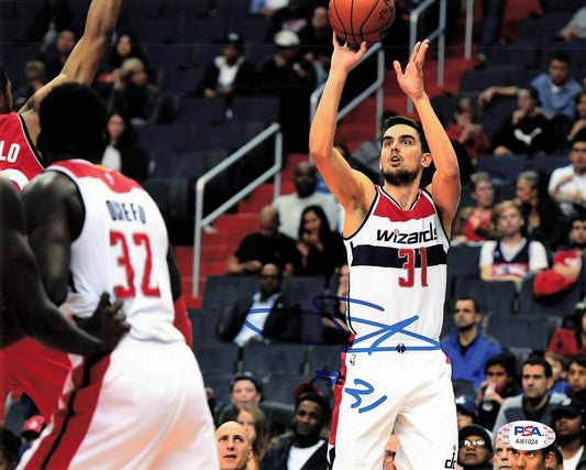 Tomas Satoransky signed 8x10 photo PSA/DNA Washington Wizards Autographed