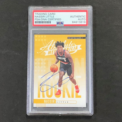 2019-20 Absolute Memorabilia Rookie #20 Nassir Little Signed Rookie Card AUTO PS